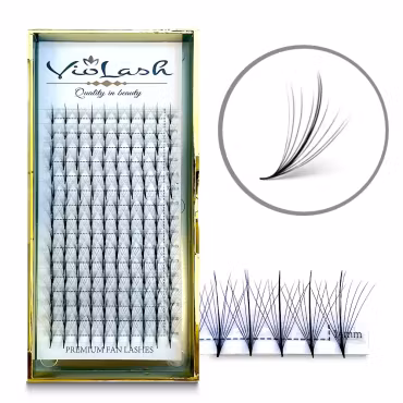 9D Pre-made volume lashes 0.05 D - NARROW ROOT | WISPY
