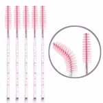 Mascara brush Glitter Pink - 50 pack