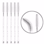 Mascara brush Glitter White - 50 pack