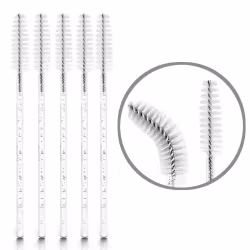 Mascara brush Glitter White - 50 pack