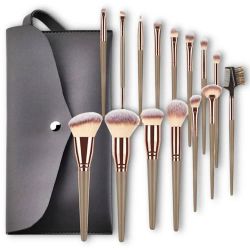 Make up brushes with bag