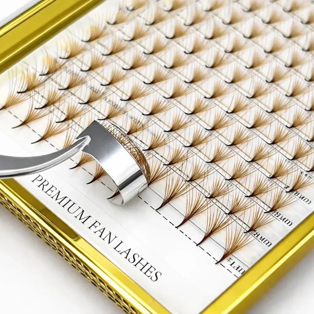 8D Pre-made Volume Lashes 0.05 CC - NARROW ROOT | BROWN