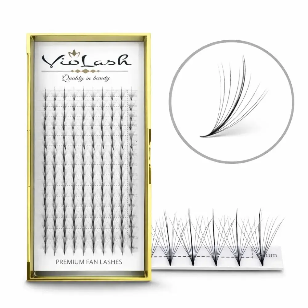 9D Pre-made volume lashes 0.05 D - NARROW ROOT | WISPY