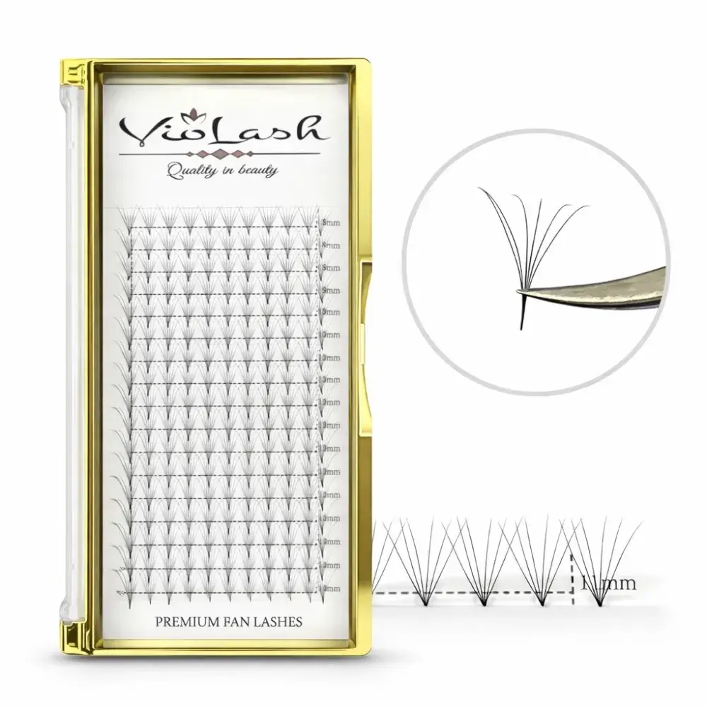 6D Färdiga volymfransar 0,05 C - SMAL ROT