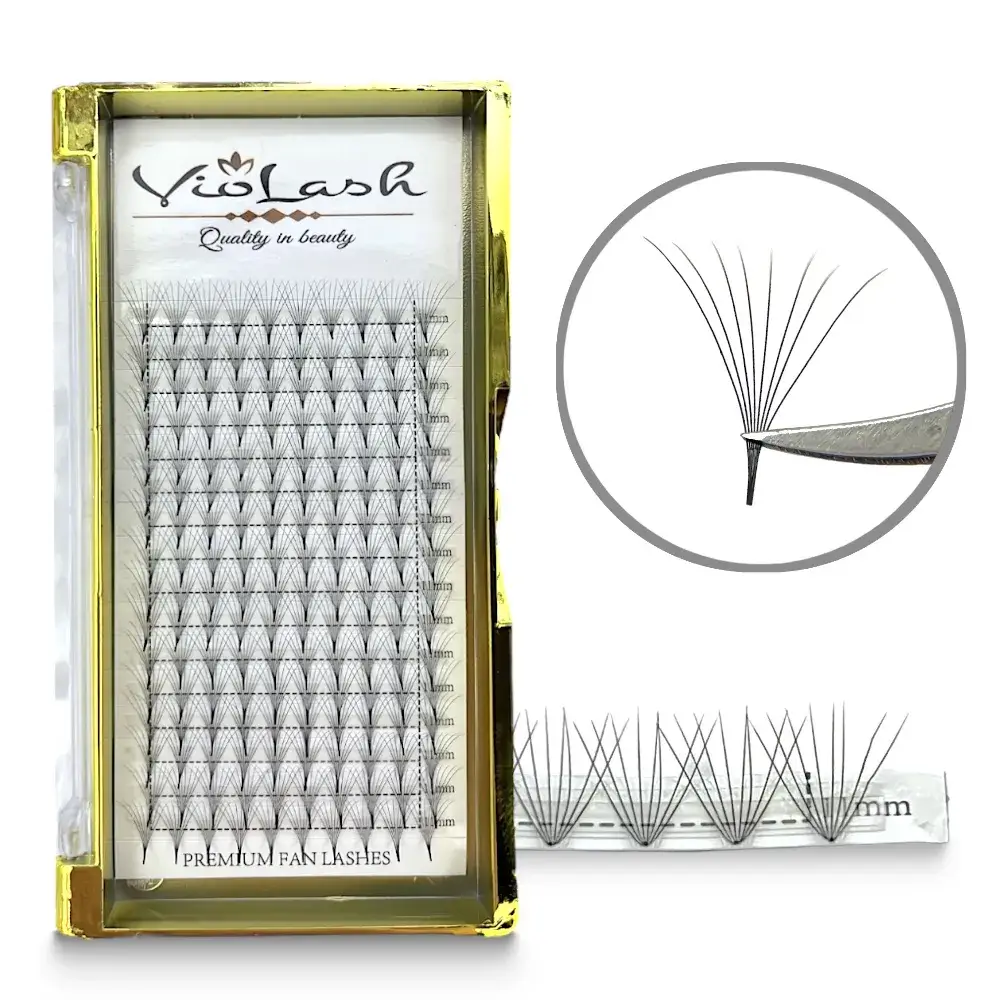 8D Pre-made volume lashes 0.05 C - NARROW ROOT