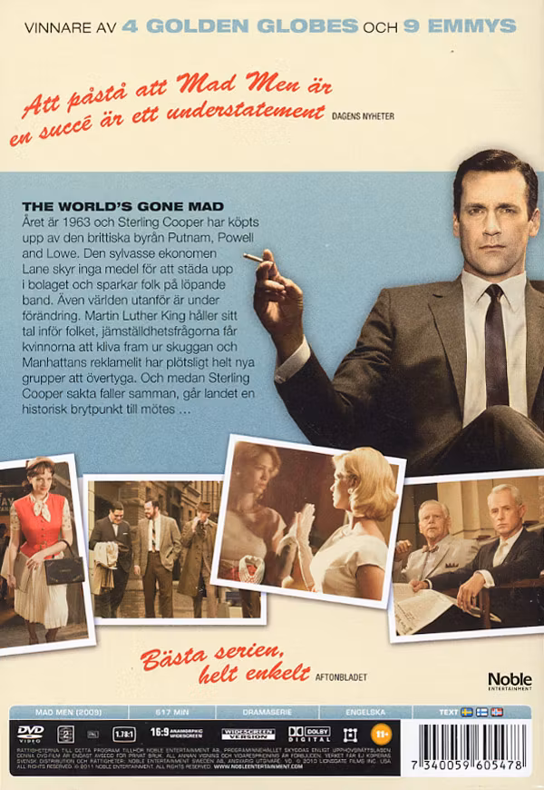 Mad Men Säsong 3 (Beg. DVD Box)