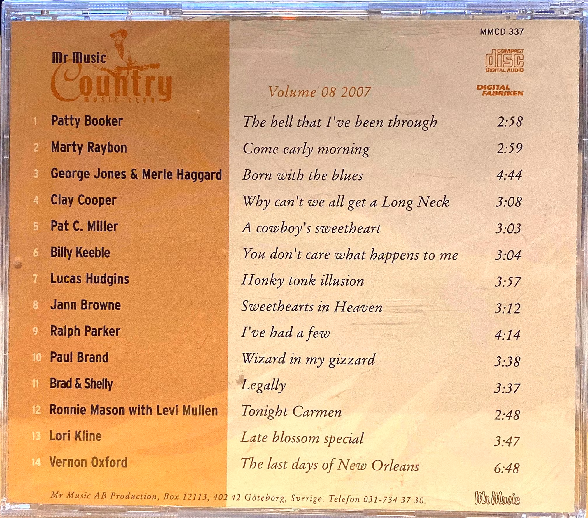 Mr. Music Country No.08 2007 (CD)