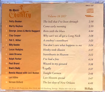 Mr. Music Country No.08 2007 (CD)