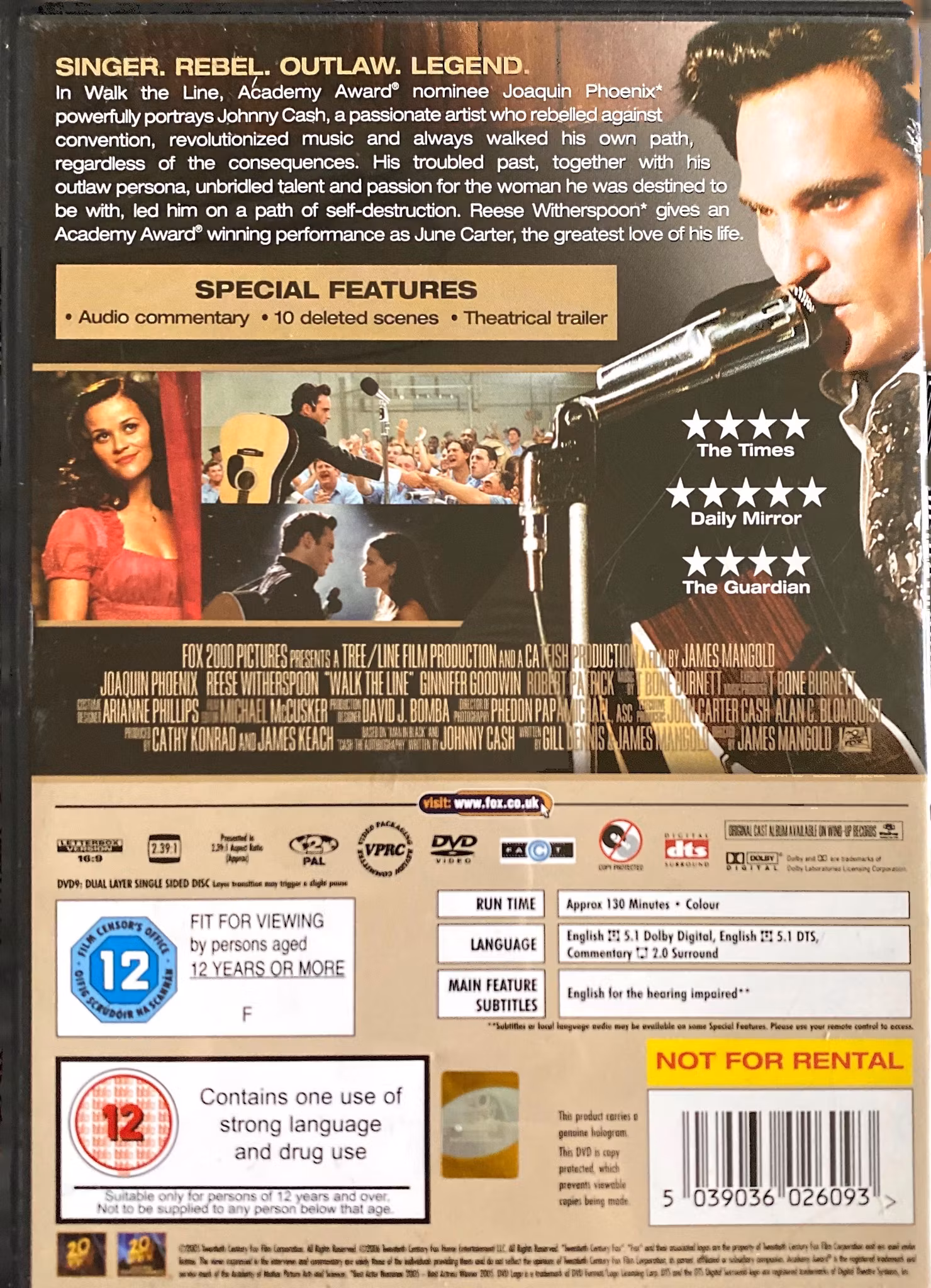 Walk The Line (Beg. DVD, UK Import)