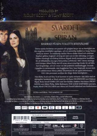 Svärdet Och Spiran (miniserie 4 disc DVD)