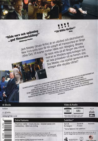 16 Blocks (Beg. DVD)