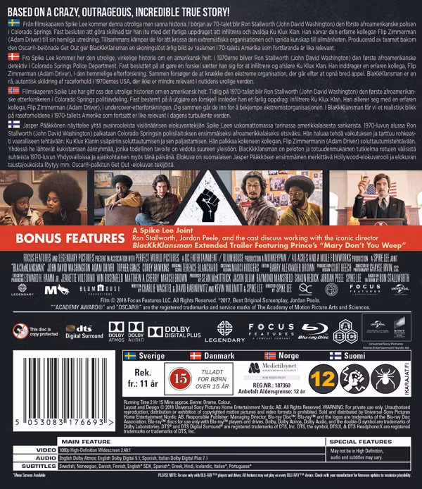 BlacKkKlansman (Blu-Ray)