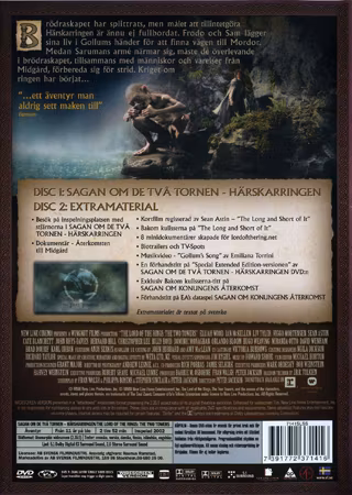 Sagan Om Ringen - Sagan om de två tornen (Beg. DVD)