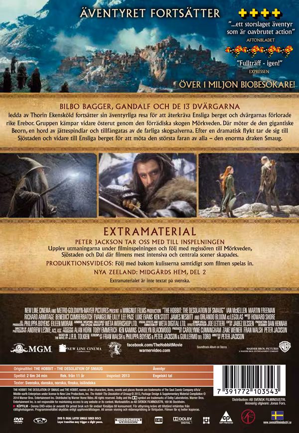 Hobbit - Smaugs Ödemark (2-disc Special Edition) (DVD)