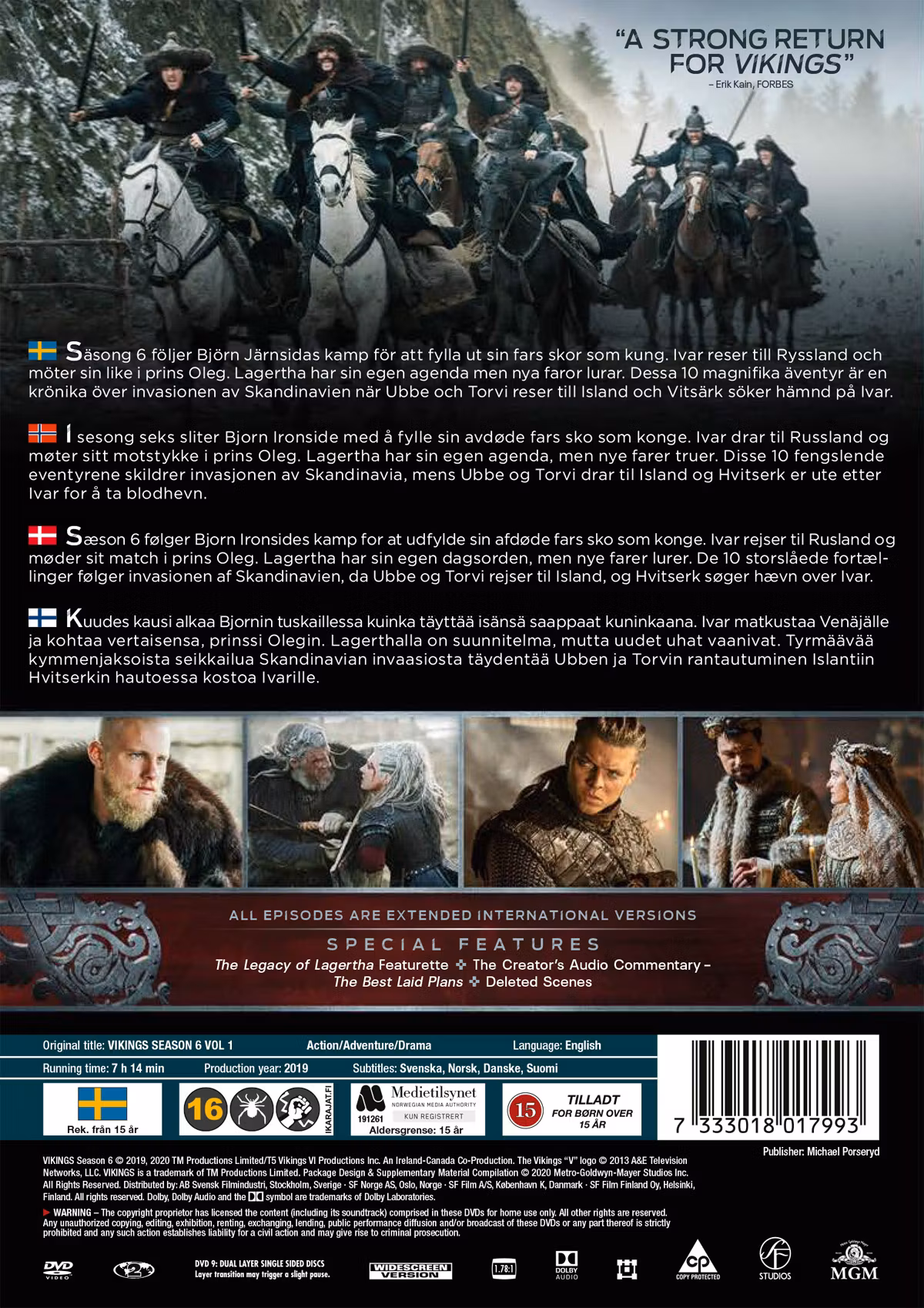 Vikings - Säsong 6 Volym 1 (DVD)