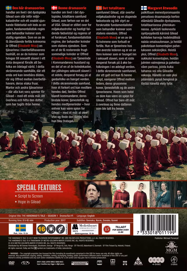 Handmaid's Tale - Säsong 1 (DVD)