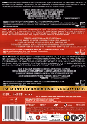 Robert Langdon Movie Set (3-dics DVD)