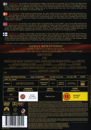 the Godfather Part III (DVD)