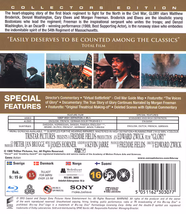 Ärans Män - Glory (Blu-Ray)