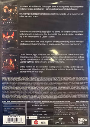 Stieg Larssons Millenium Trilogi (DVD-box, Norsk utgåva)