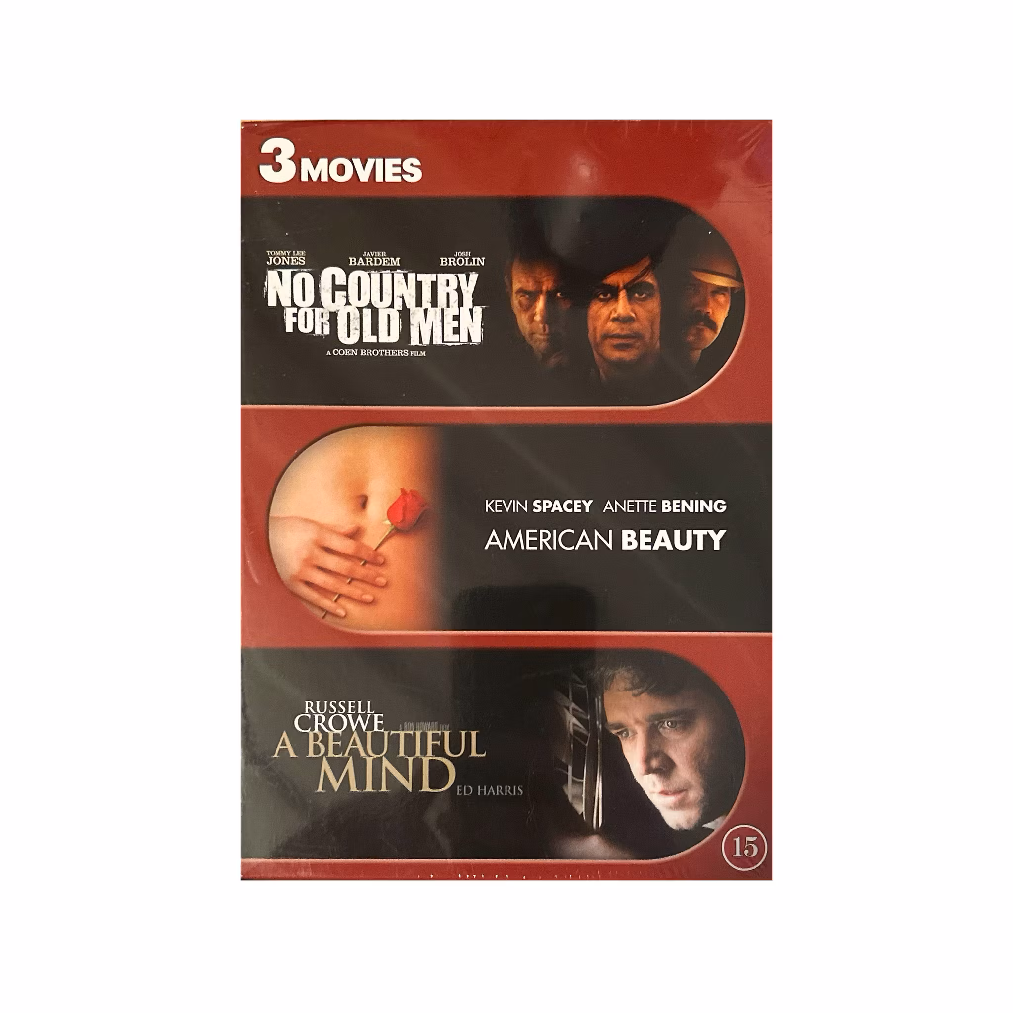 No Country For Old Men / American Beauty / A Beautiful Mind (3-disc boxset)
