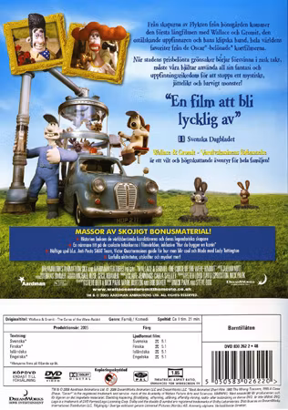 Wallace & Gromit - Varulvskaninens Förbannelse (DVD)