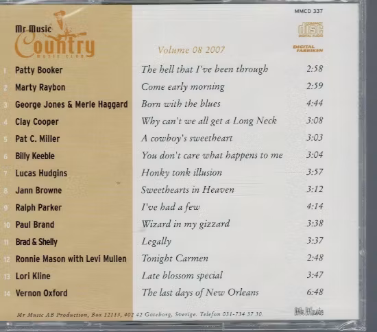 Mr. Music Country No.8 2007 (CD)