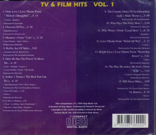TV & Film Hits Vol. 1 1994 (CD)