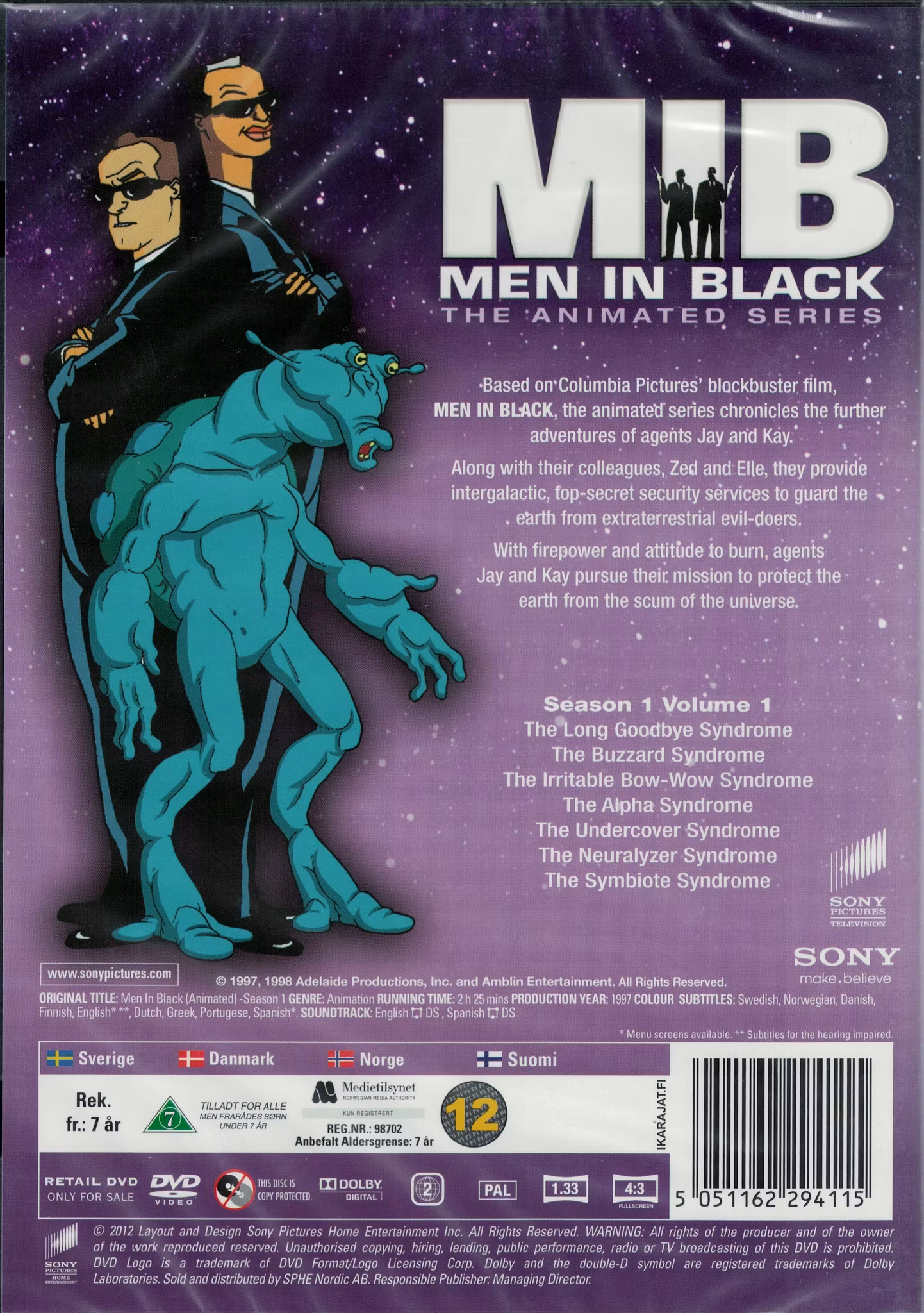 Men In Black - Säsong 1 Volym 1 (DVD)