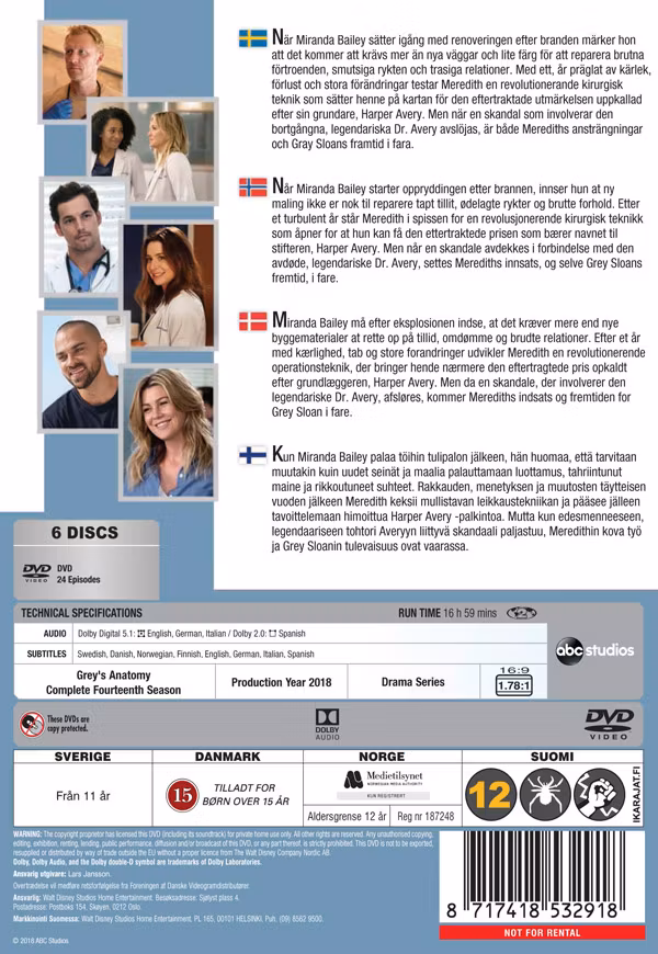 Greys Anatomy - Säsong 14 (DVD)