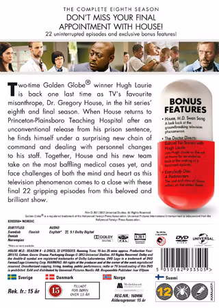 House M.D. Season 8 (Beg. DVD)