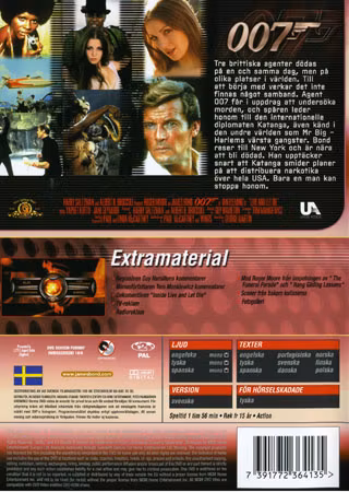 James Bond - Leva Och Låta Dö (Special Edition DVD)