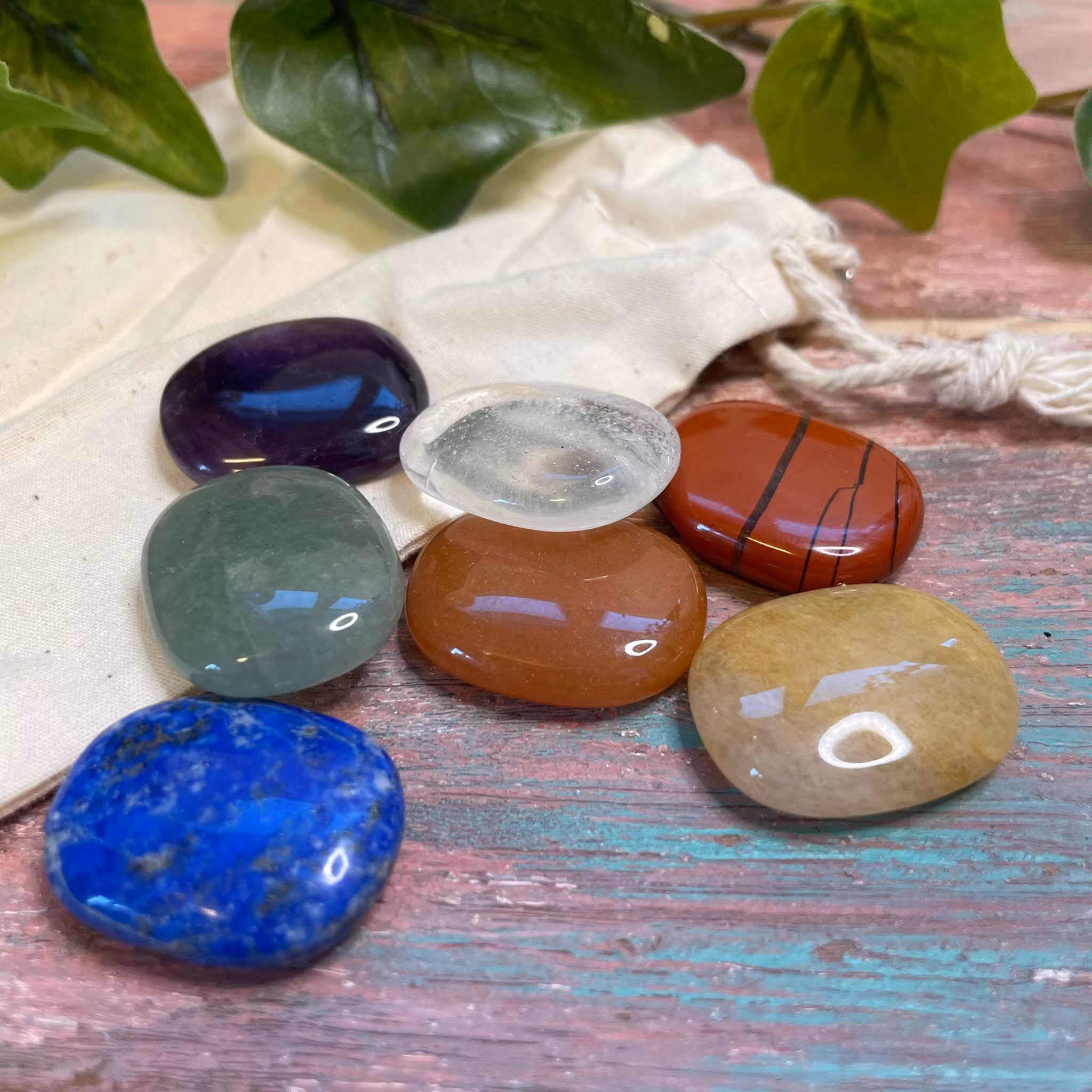 Chakra set mini No-worry-stone
