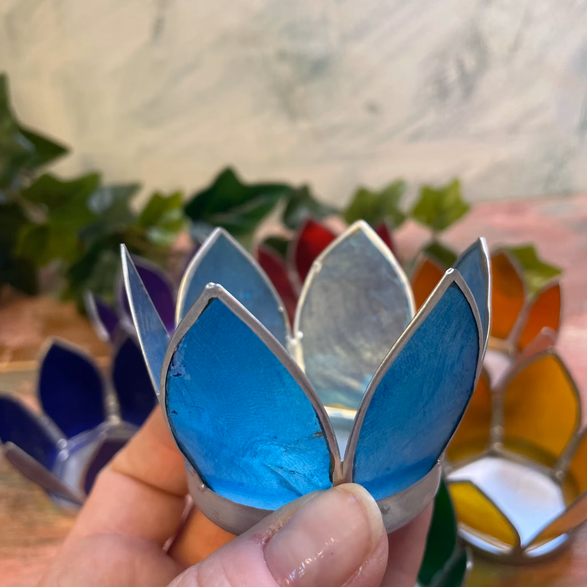 Chakra set  Lotus för värmeljus