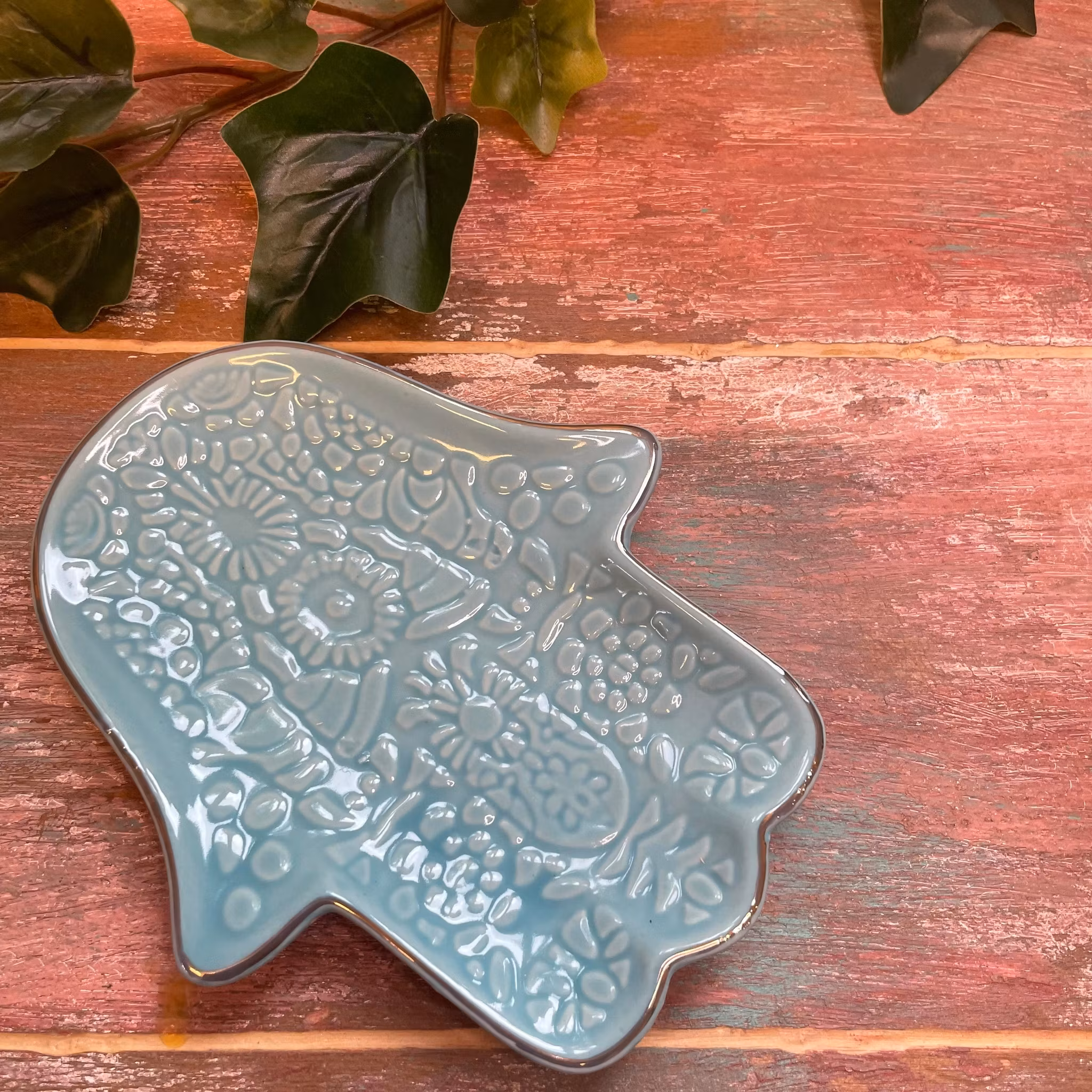 Hamsa hand smyckes /rökelse fat
