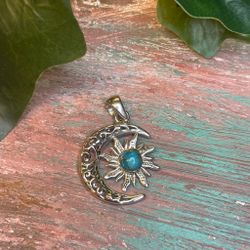 Måne/sol berlock silver 925