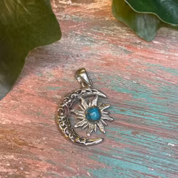 Måne/sol berlock silver 925