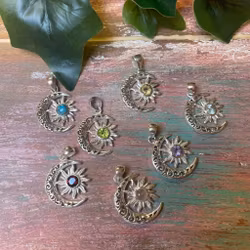 Måne/sol berlock silver 925