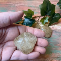 Stor tumlad Citrin naturlig