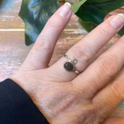 Labradorit ring silver 925 (ställbar)