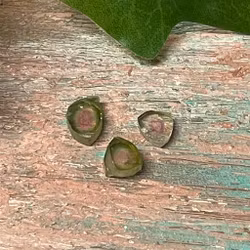 Vattenmelon turmalin platta