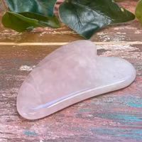 Gua sha sten Rosenkvarts