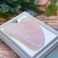 Gua sha sten Rosenkvarts