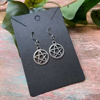 Unika örhängen pentagram