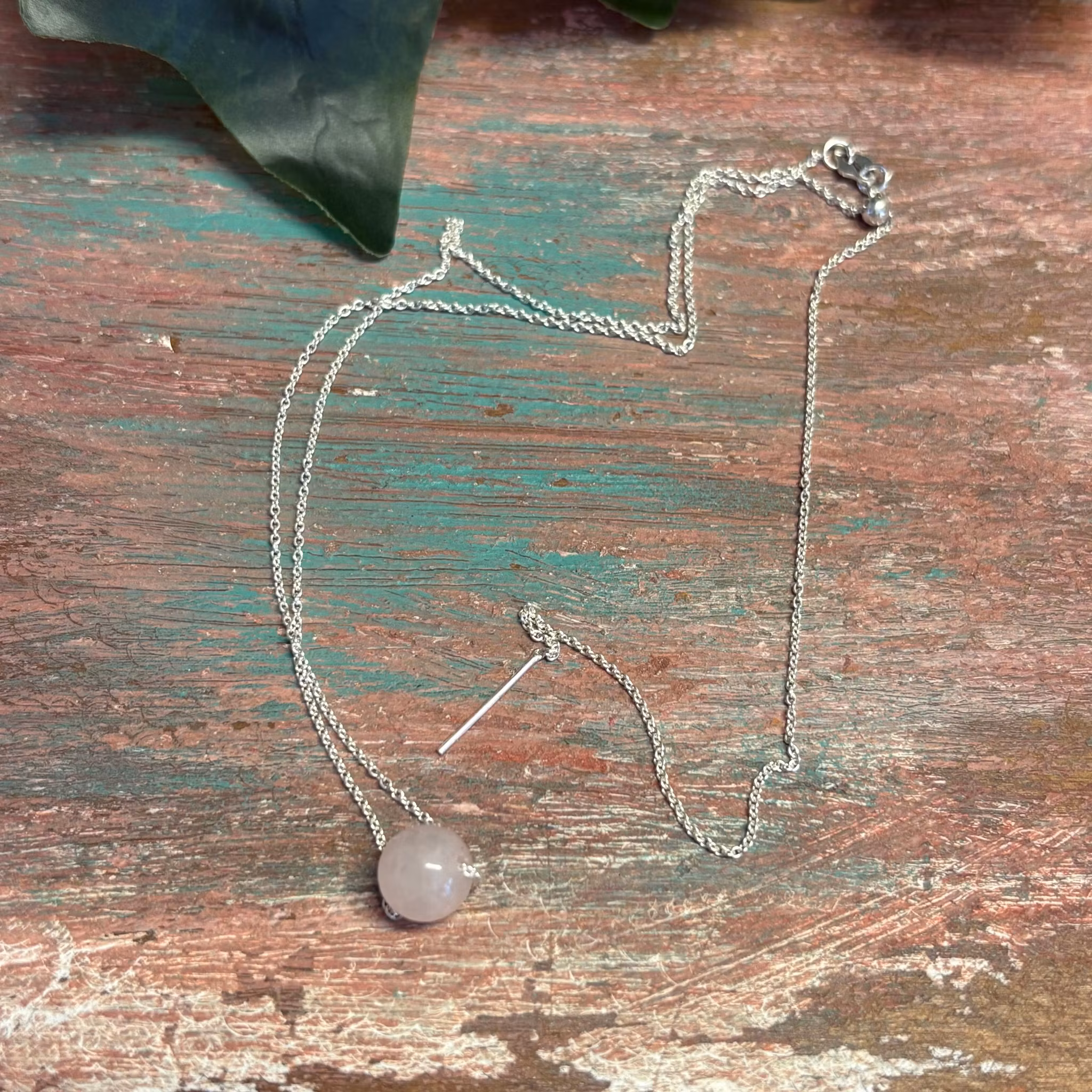 Månadssten halsband - Elegant justerbart halsband i  sterlingsilver
