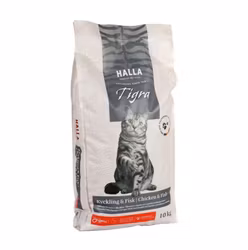 Kattmat Halla Tigra Kyckling & fisk, 10kg