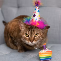 Kopia Kittybelles Funfetti tårta Kattleksak med Catnip