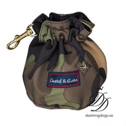 Gustaf & Evita Godisväska Camouflage/mässing