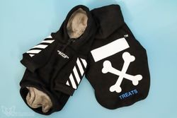 Woof Hoodie Svart Hundtröja