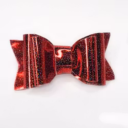 Hårspänne Luxury Bow Glittery Red